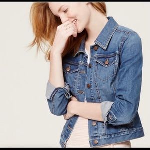 Ann Taylor LOFT Denim Jean Jacket - Blue - Size XS